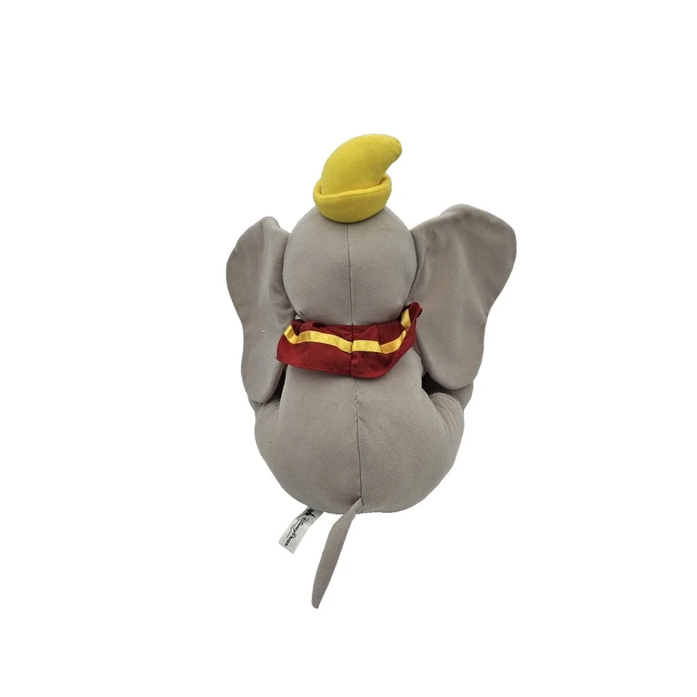 Disney‎ Parks Dumbo Plush Stuffed Animal Elephant Yellow Hat Red Collar 18